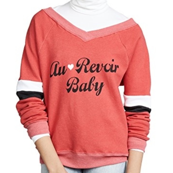 Wildfox Tops - Wildfox Au Revoir Baby Sweatshirt